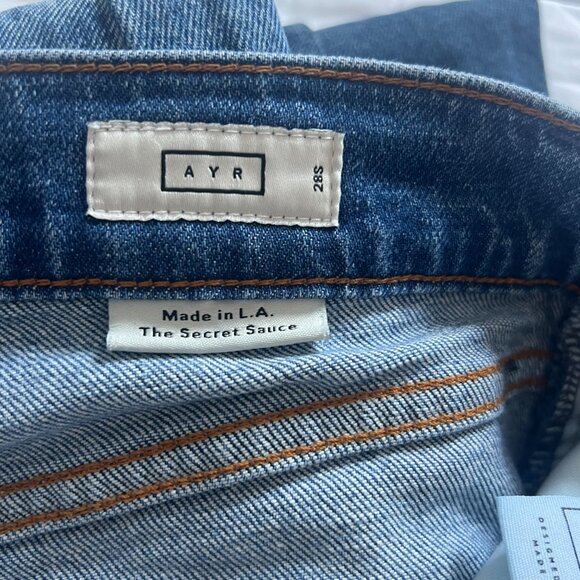 AYR The Secret Sauce Raw Hem Jeans Size 28S - Picture 5 of 6